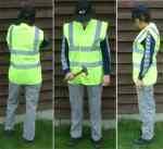 Women at work - wearing high visibility waistcoats (medium adult sized waistcoats - women)